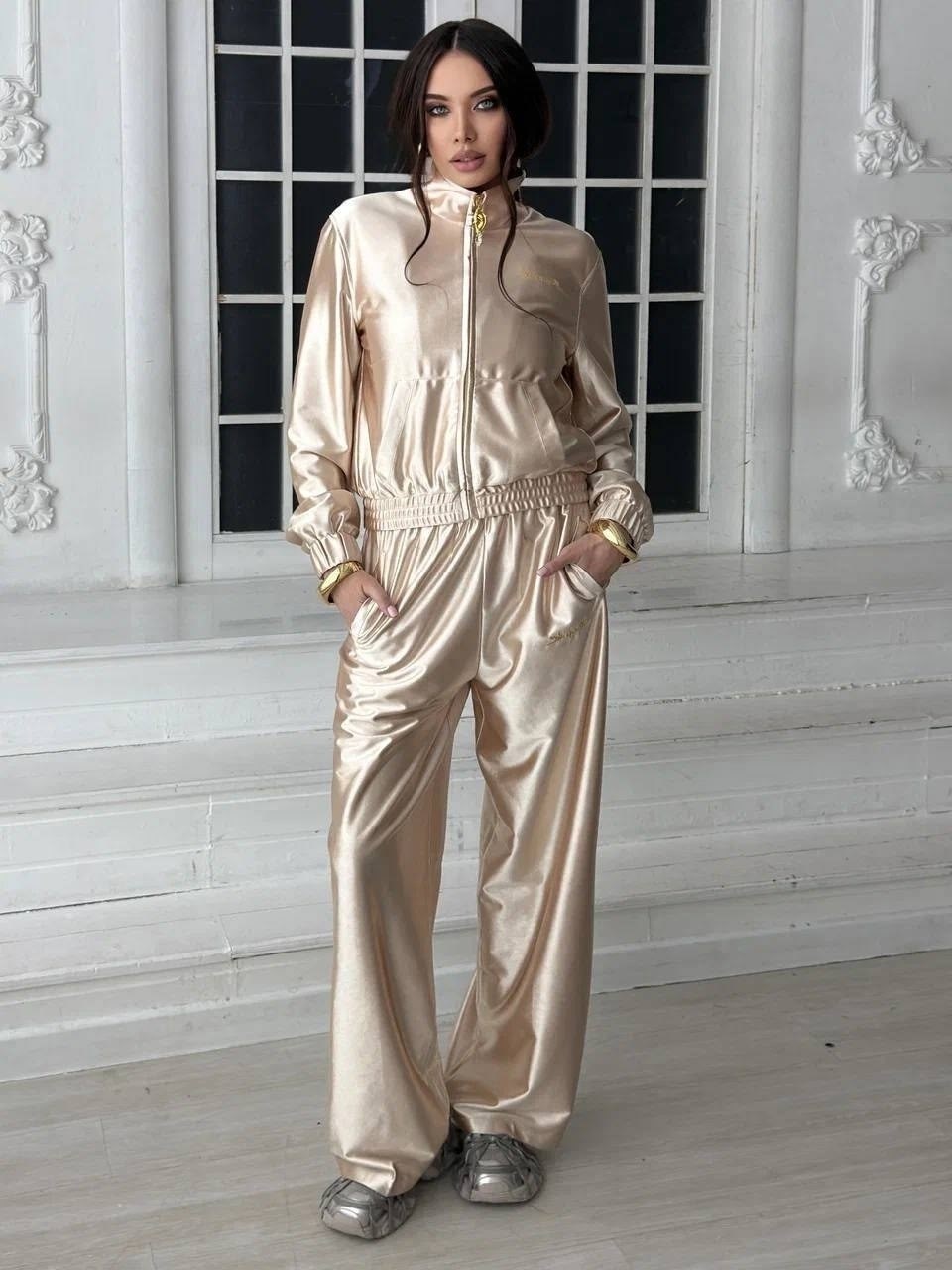 атласный костюм,брючный атласный костюм,атласный костюм вечерний,атласный костюм женский,шелковый костюм