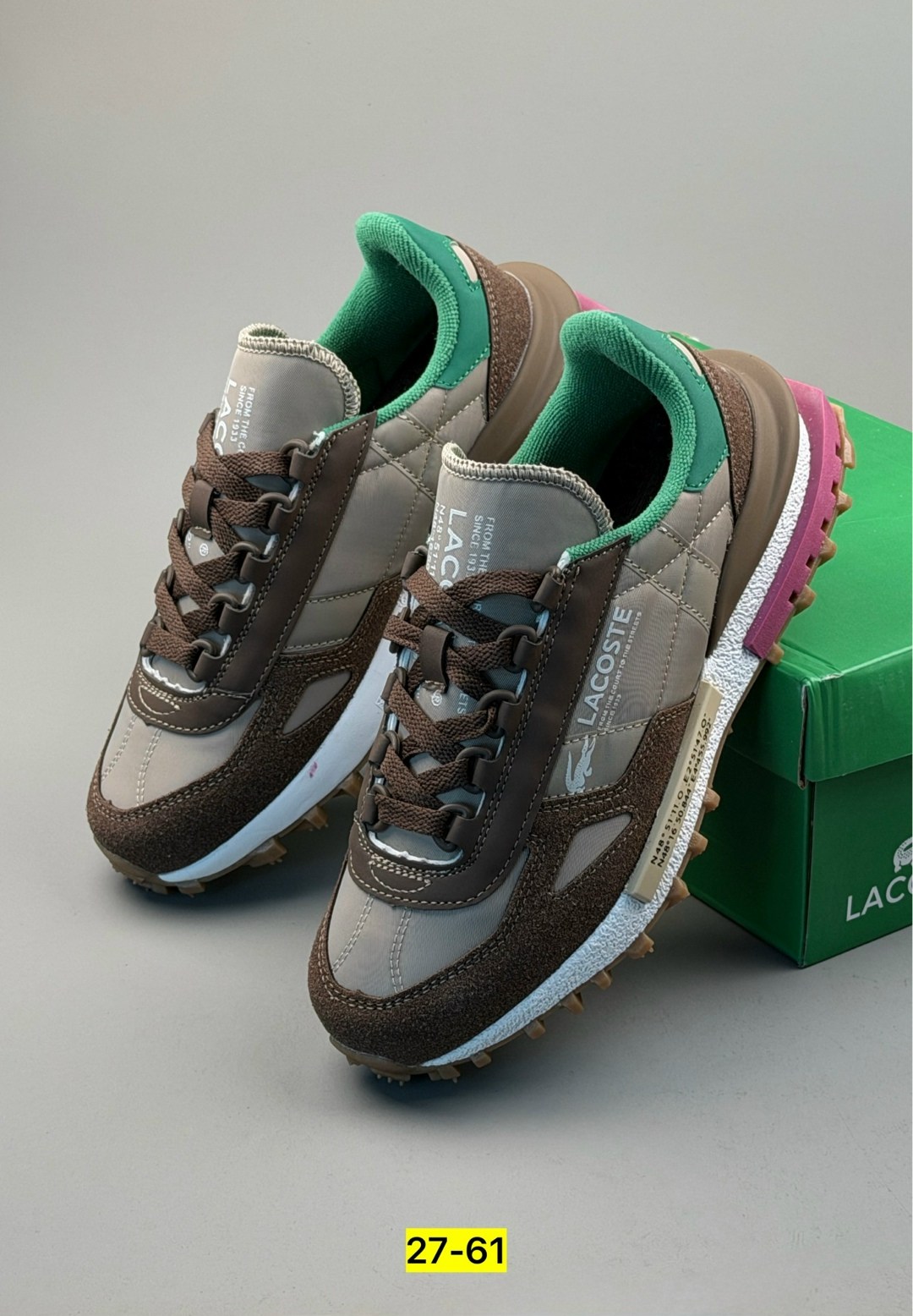 кроссовки женские lacoste elite active коричневый,кроссовки lacoste,кроссовки lacoste elite active,кроссовки для образа жизни женские низкие lacoste, цвет light brown/green,кроссовки lacoste мужские