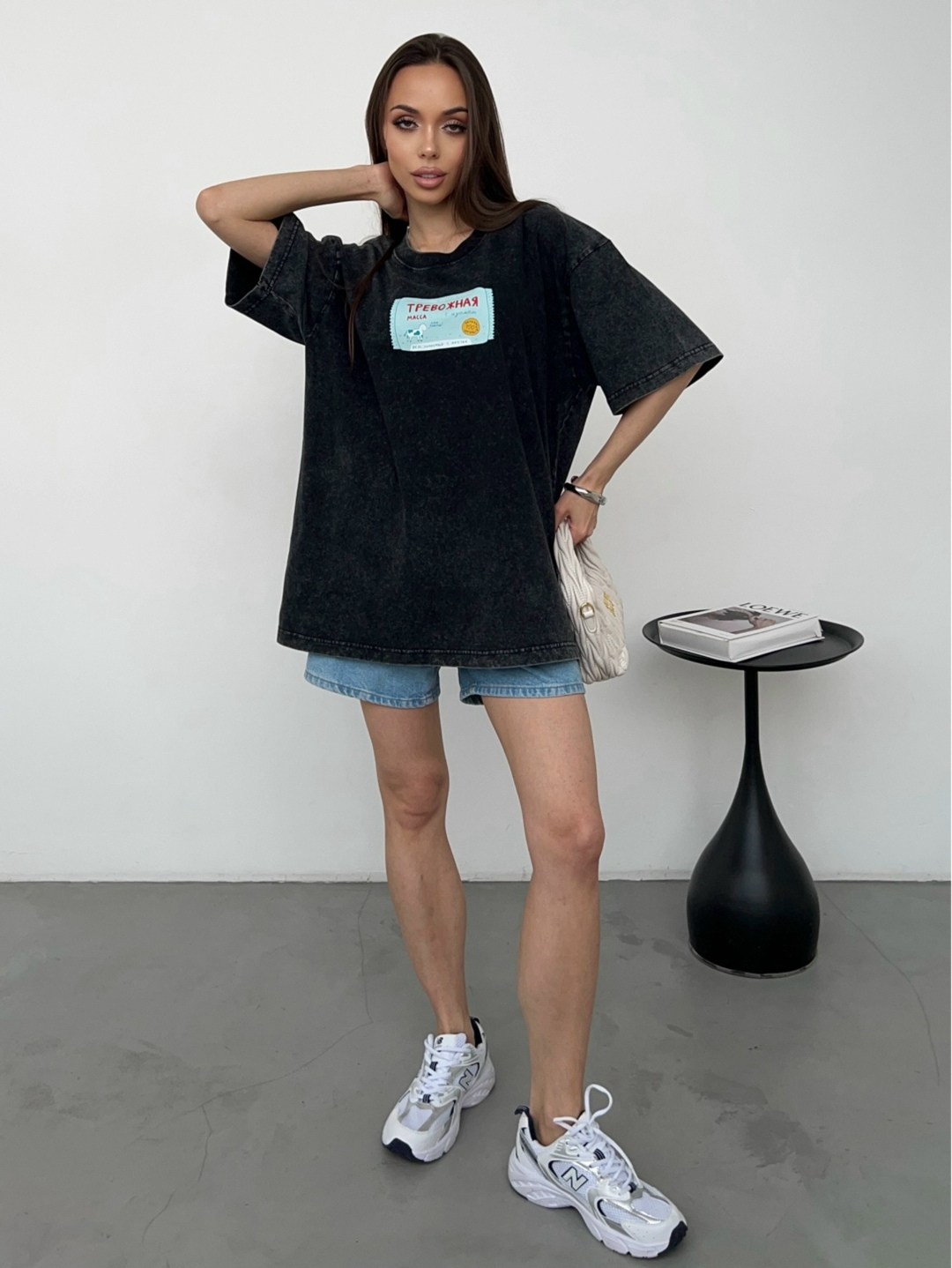 футболка оверсайз с принтом варенка удлиненная deyni,футболка оверсайз варенка,футболка женская оверсайз,футболка оверсайз,женская футболка