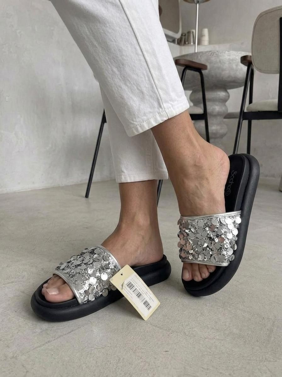 ,шлепанцы с блестками женские,шлепки с блестками,шлепанцы женские,шлепанцы с блестками