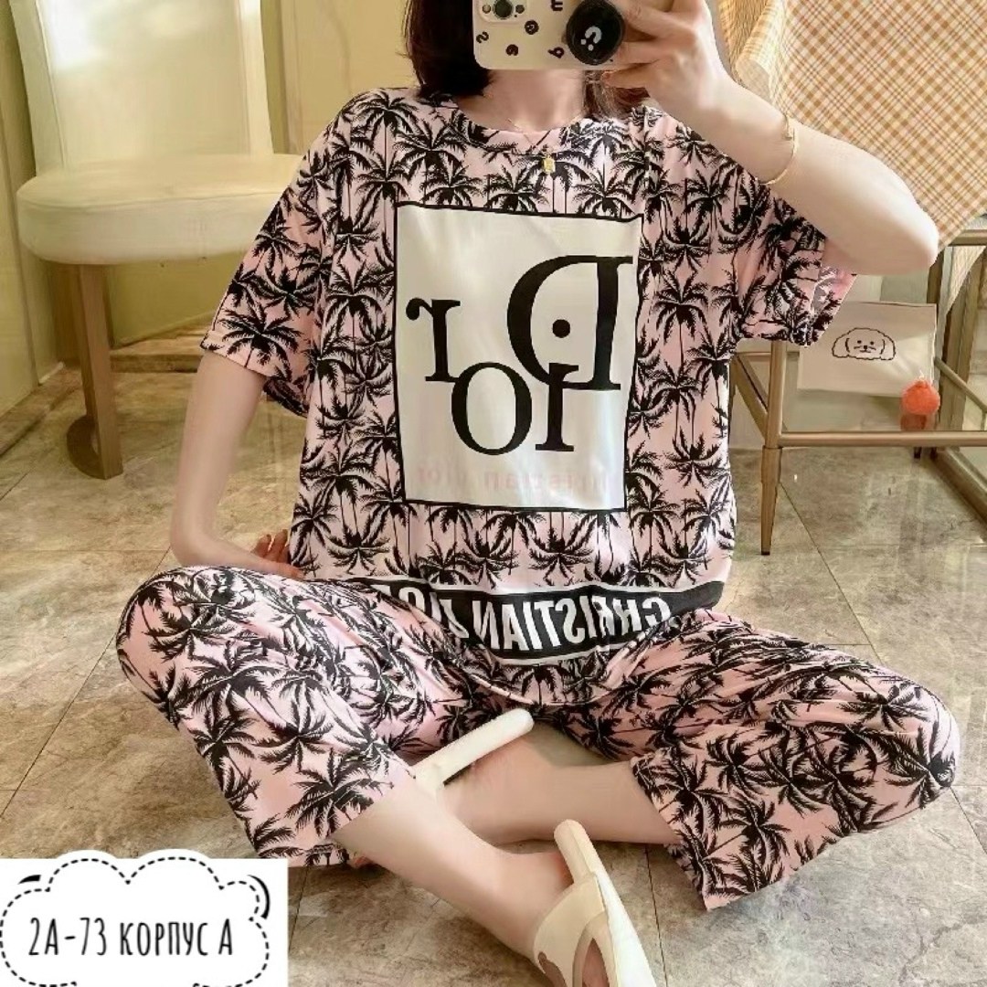 пижама женская,пижама с брюками женская,пижама с мультяшным принтом,пижама с принтом,пижама женская костюм