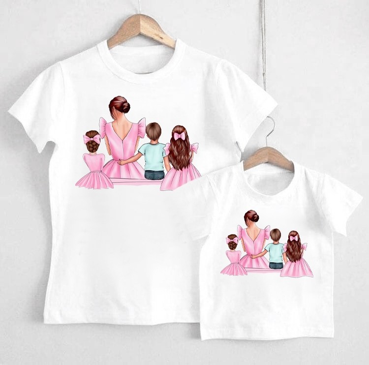 футболка для мамы и дочки,футболка для мамы,принт на футболку мама с дочкой,футболки мама и дочь,футболки с принтом мама и дочка