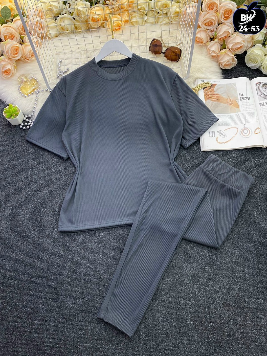 костюм трикотажный,костюм домашние,костюм голубой,костюм с брюками,домашний костюм женский