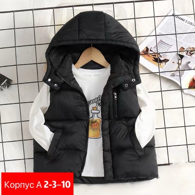 жилет детский,жилетка детская,жилет,жилет на синтепоне,теплый жилет