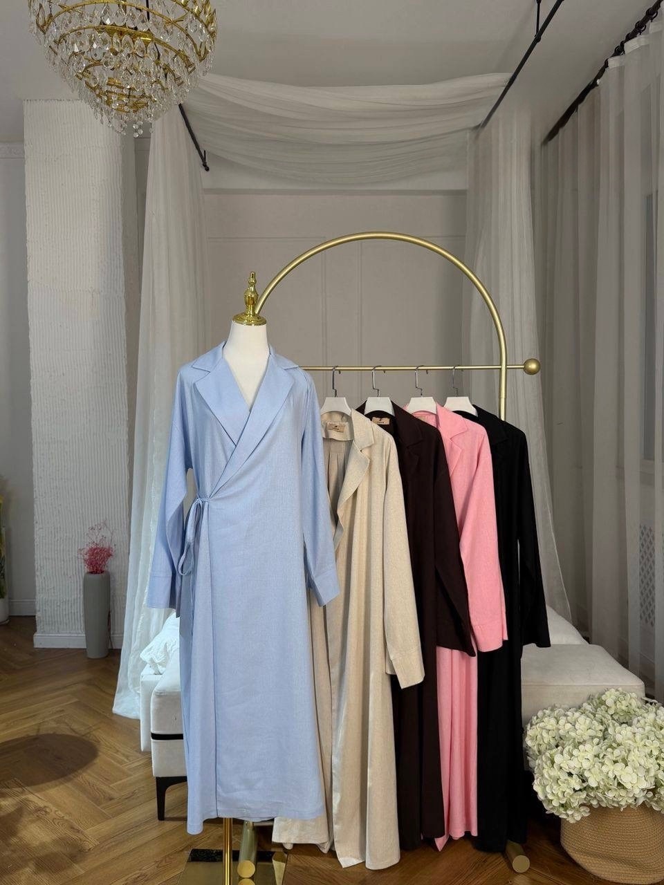 стильные наряды,одежда стильная,платье халат,платье стильное