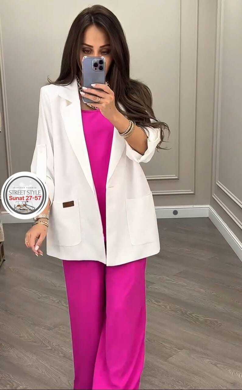 костюм двойка женская,костюм с брюками,брючный костюм anelli 1398 фуксия,женский брючный костюм двойка,костюм брючный тройка