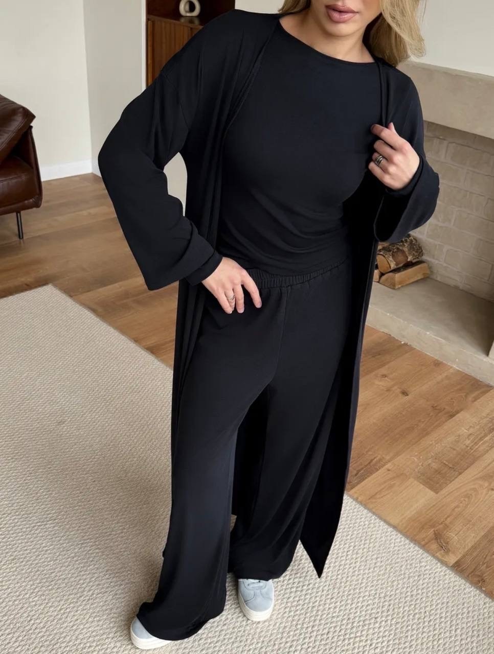 трикотажные костюмы,костюм с кардиганом,костюм тройка с кардиганом,костюм женский тройка с кардиганом,мягкий трикотажный костюм