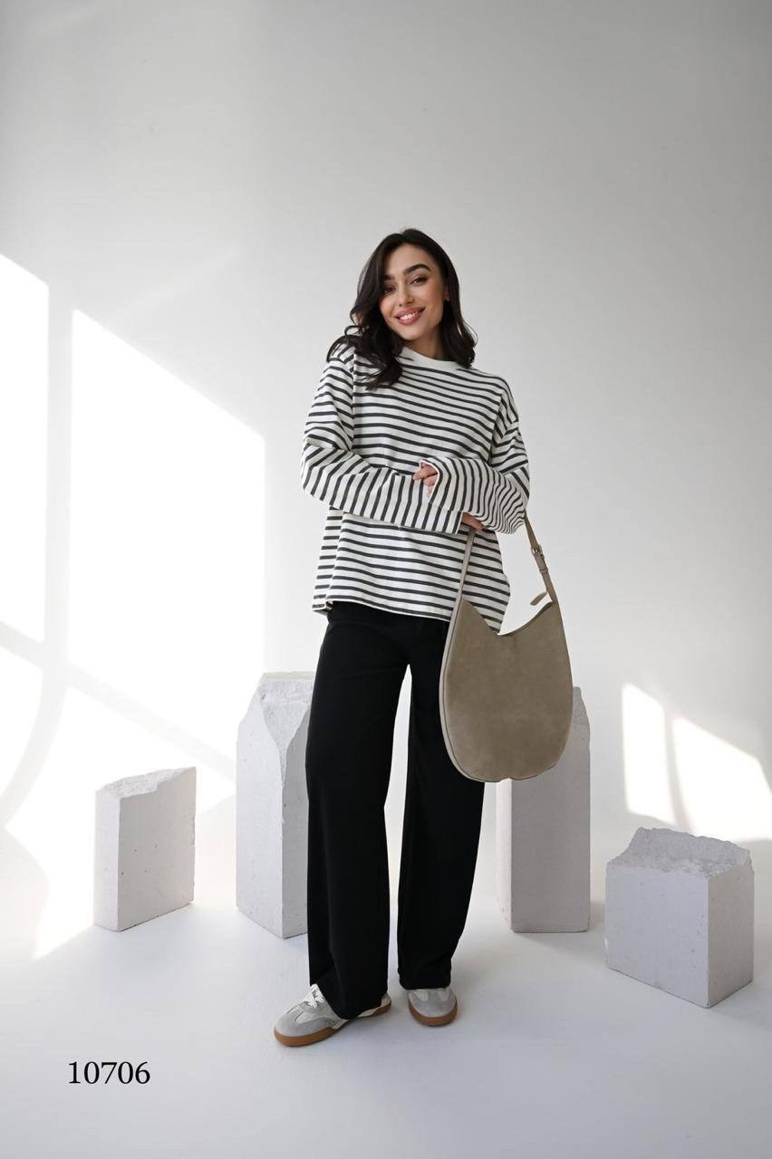 лонгслив женский оверсайз тельняшка в полоску,лонгслив женский оверсайз тельняшка,женская кофта,трикотажные брюки,лонгслив в полоску