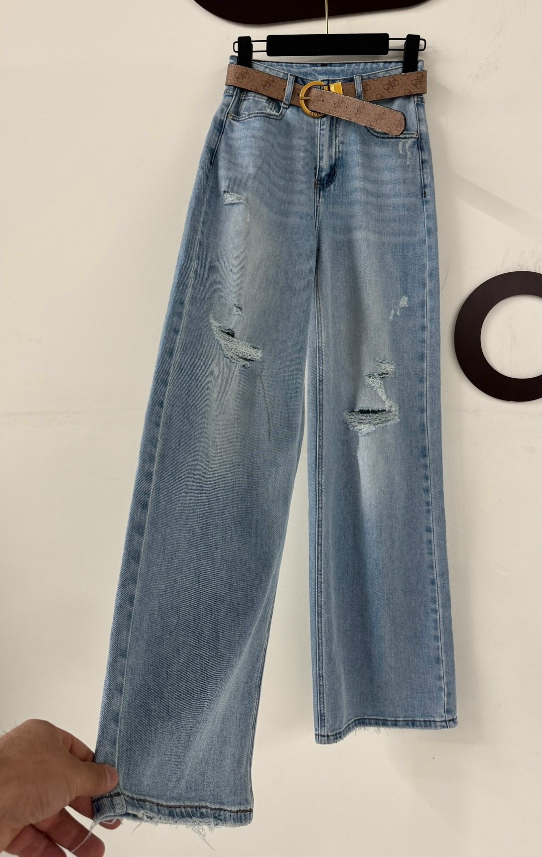 джинсы женские,джинсы широкие,модные джинсы,джинсы y2k с высокой посадкой рваные loliko,женские свободные прямые широкие рваные мешковатые джинсы y2k с высокой талией