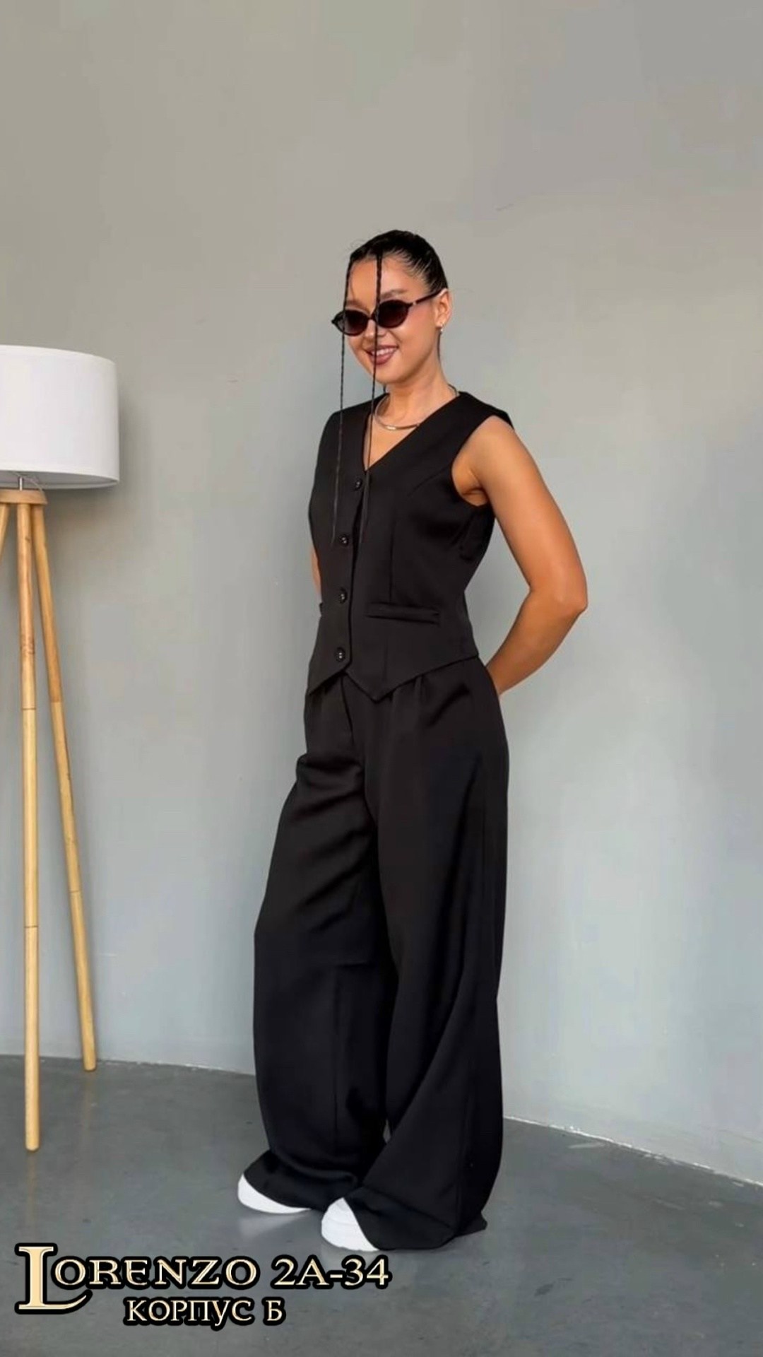 костюм женский брючный,брючный костюм с жилетом,костюм-двойка жилетка + брюки палаццо,женский костюм,костюм двойка женский брючный