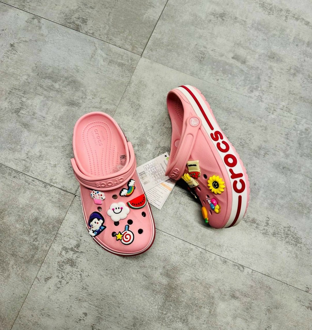 малиновые кроксы,крокс джиббитсы,кроксы детские,сабо crocs,розовые кроксы