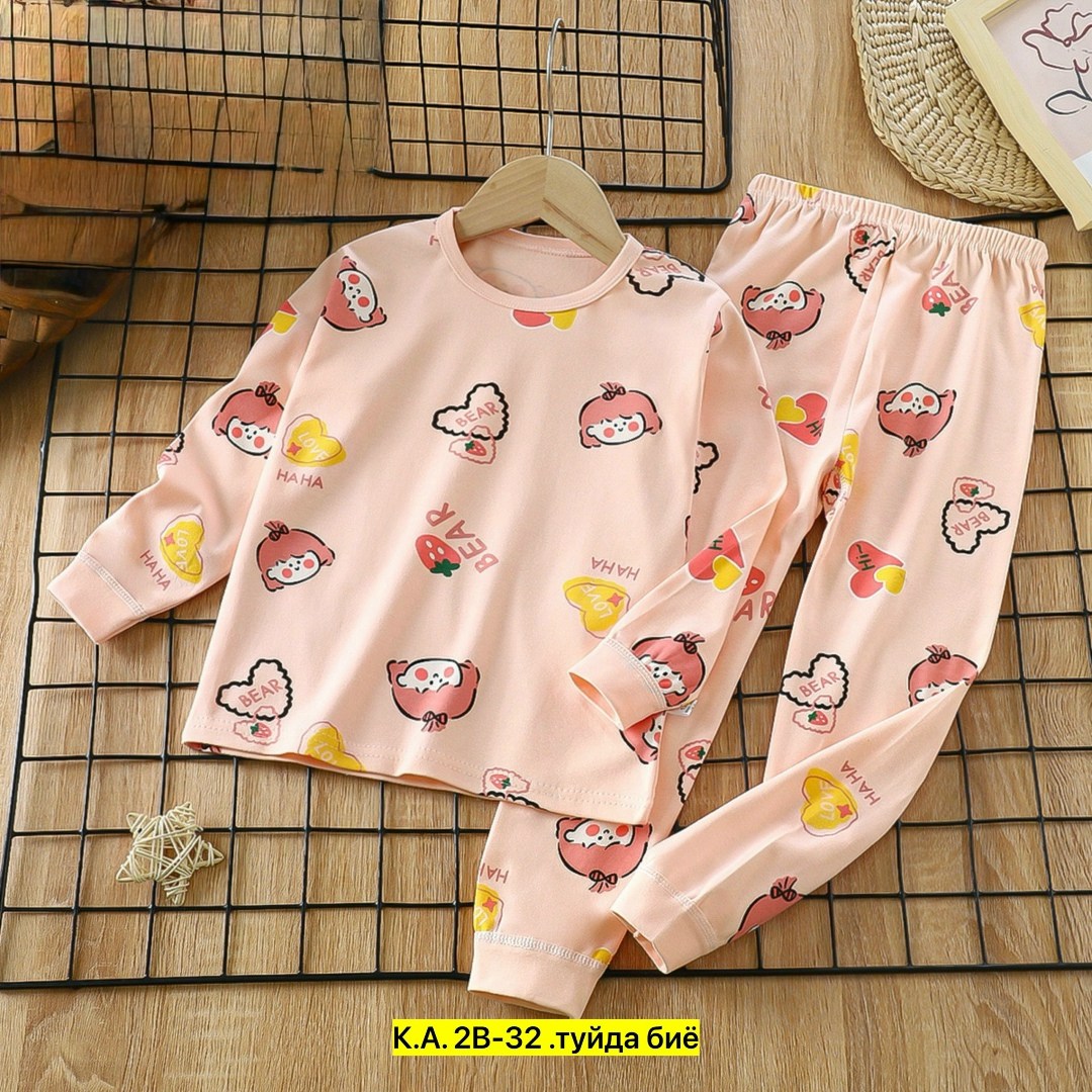 пижама для малыша,детская хлопковая пижама,детская пижама,пижама для девочек,теплая пижама