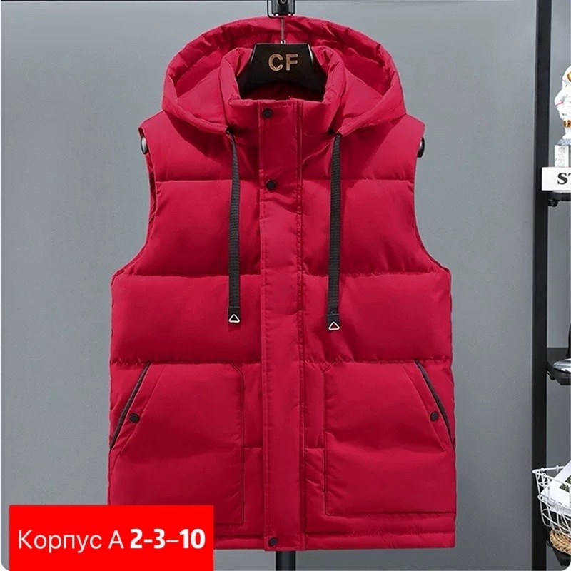 жилет мужская с капюшоном,безрукавка с капюшоном,жилет с капюшоном,жилетка большая,жилет мужской теплый