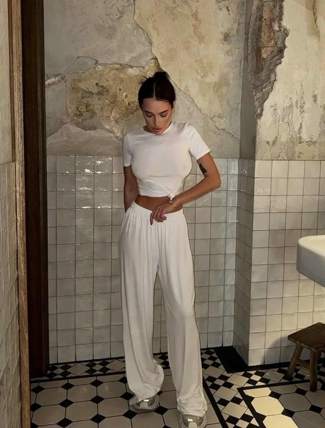 брюки белые женские,белые брюки,белые брюки палаццо,широкие брюки,брюки палаццо