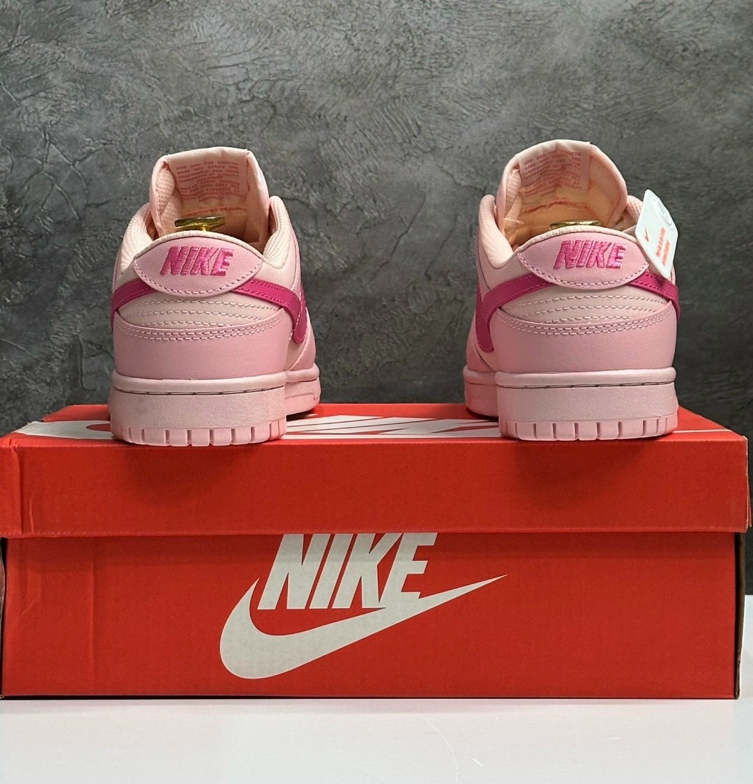 nike dunk low gs 'triple pink',розовый nike,nike dunk low triple pink,nike dunk low pink,dunk low nike