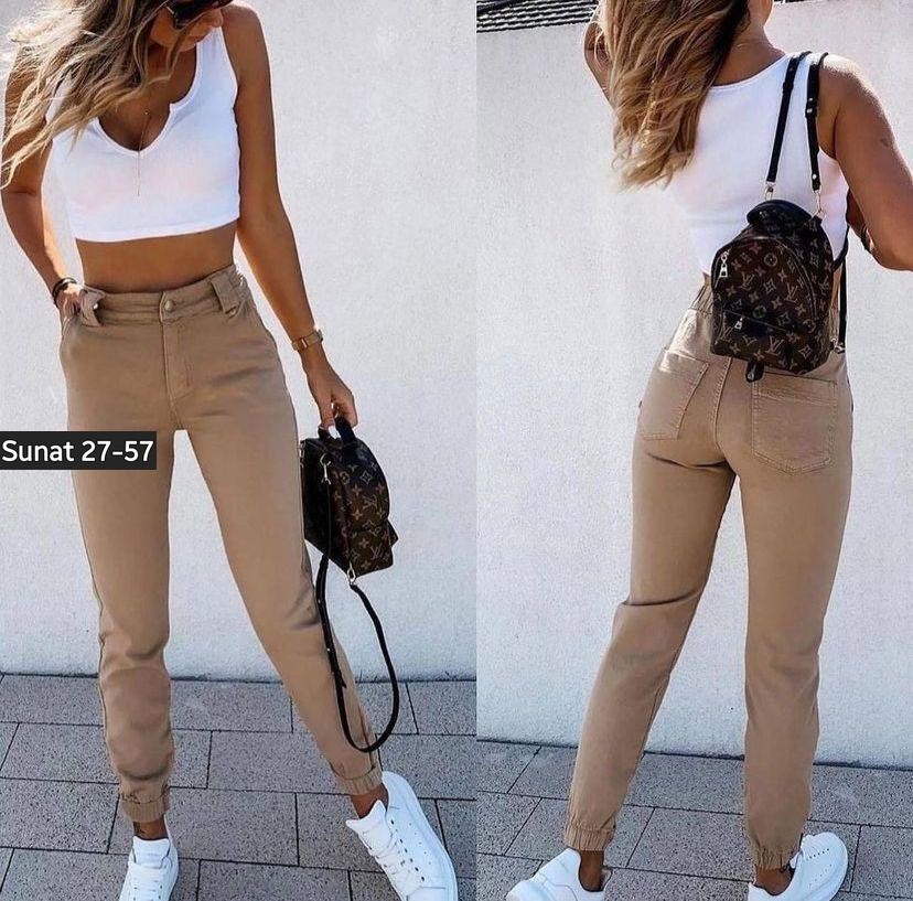 брюки джинсы,брюки джоггеры,женские джоггеры,женские джинсы бананы,штаны женские