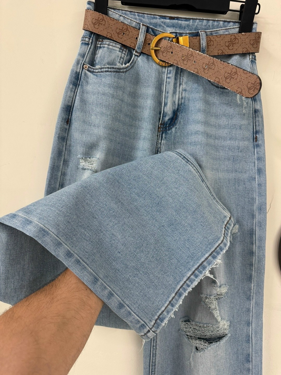 джинсы женские,джинсы широкие,модные джинсы,джинсы y2k с высокой посадкой рваные loliko,женские свободные прямые широкие рваные мешковатые джинсы y2k с высокой талией