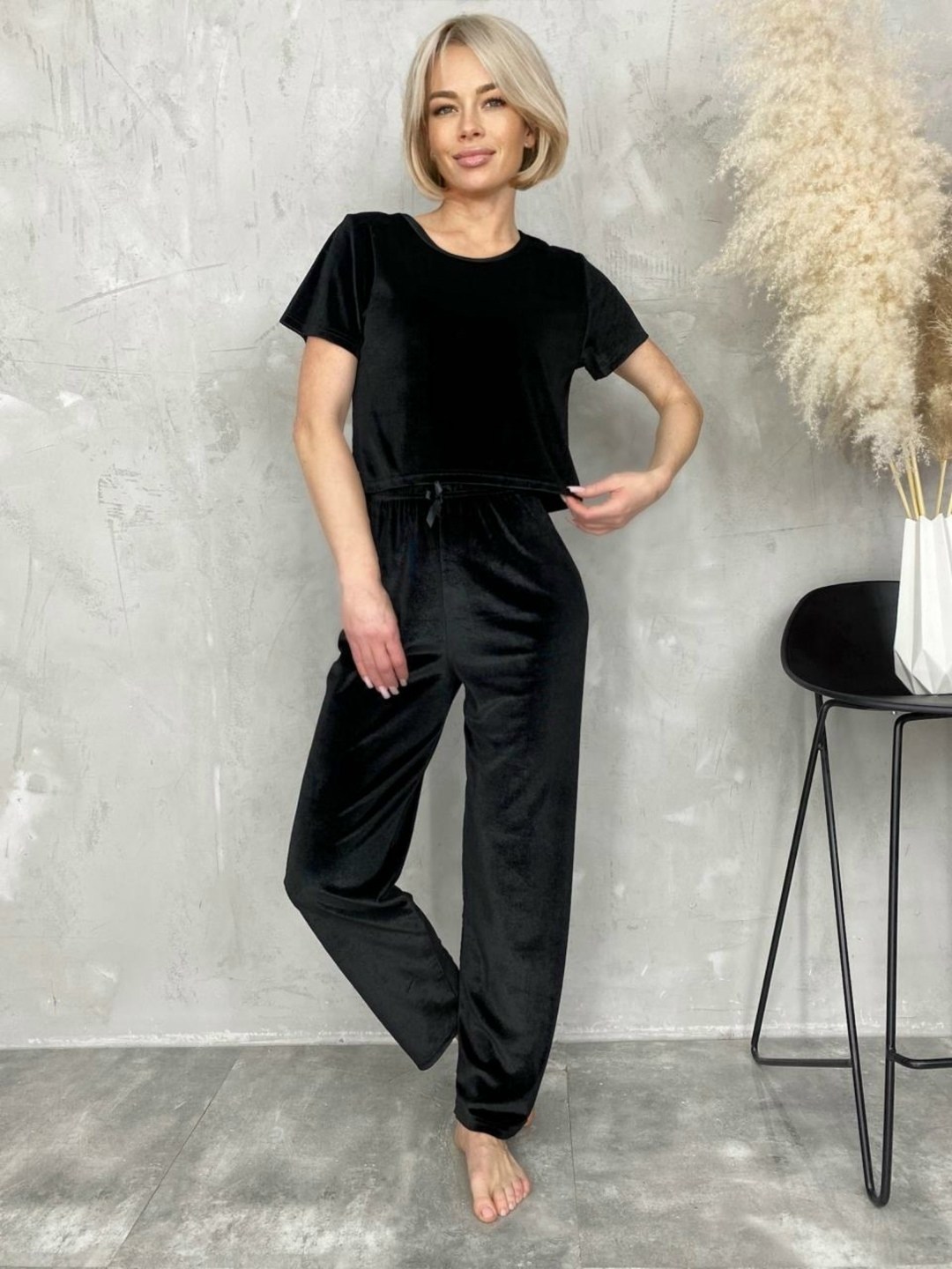 костюм велюровый домашний,пижама женская велюровая костюм домашний со штанами и топом,женский велюровый костюм,костюм велюровый,костюм домашний с брюками велюр torimel