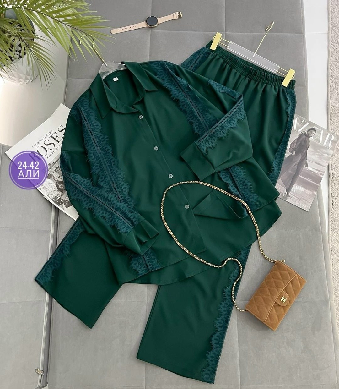 женский брючный костюм двойка,женский брючный костюм двойка арт. 772456,модная ,брючный костюм двойка женский арт. 776756,костюм двойка гипюр