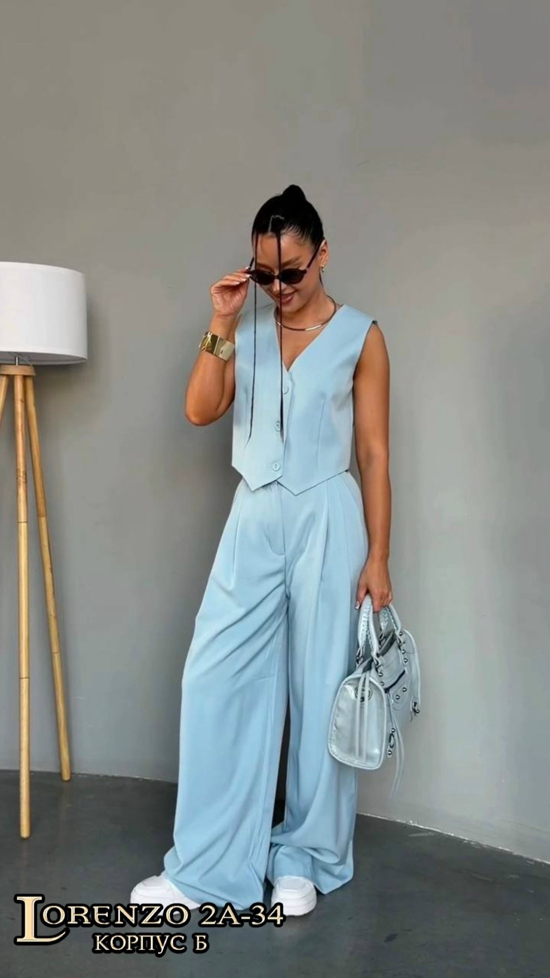 костюм женский брючный,брючный костюм с жилетом,костюм-двойка жилетка + брюки палаццо,женский костюм,костюм двойка женский брючный