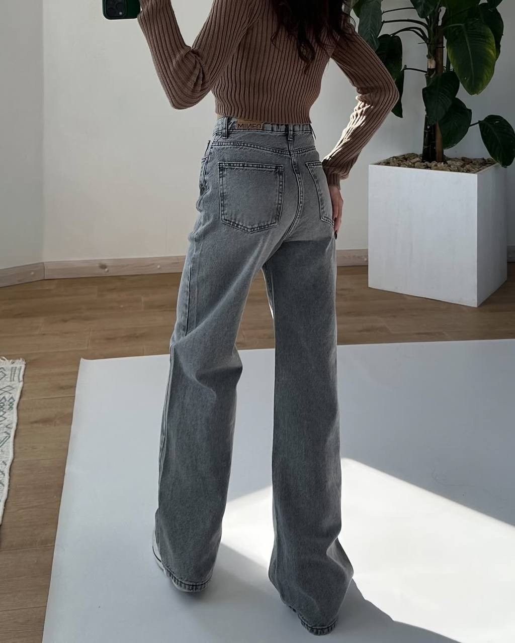 джинсы женские,серые джинсы широкие,джинсы,джинсы трубы женские,джинсы широкие