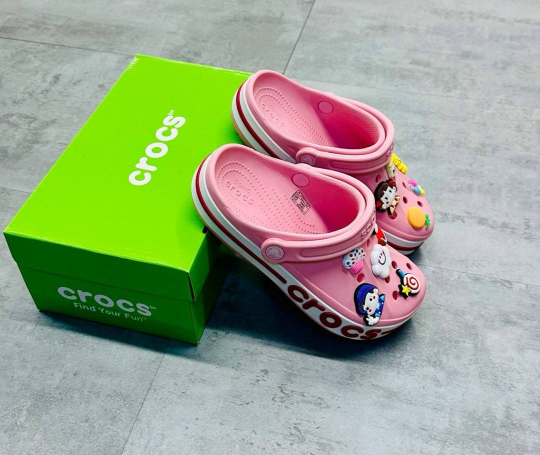 малиновые кроксы,крокс джиббитсы,кроксы детские,сабо crocs,розовые кроксы