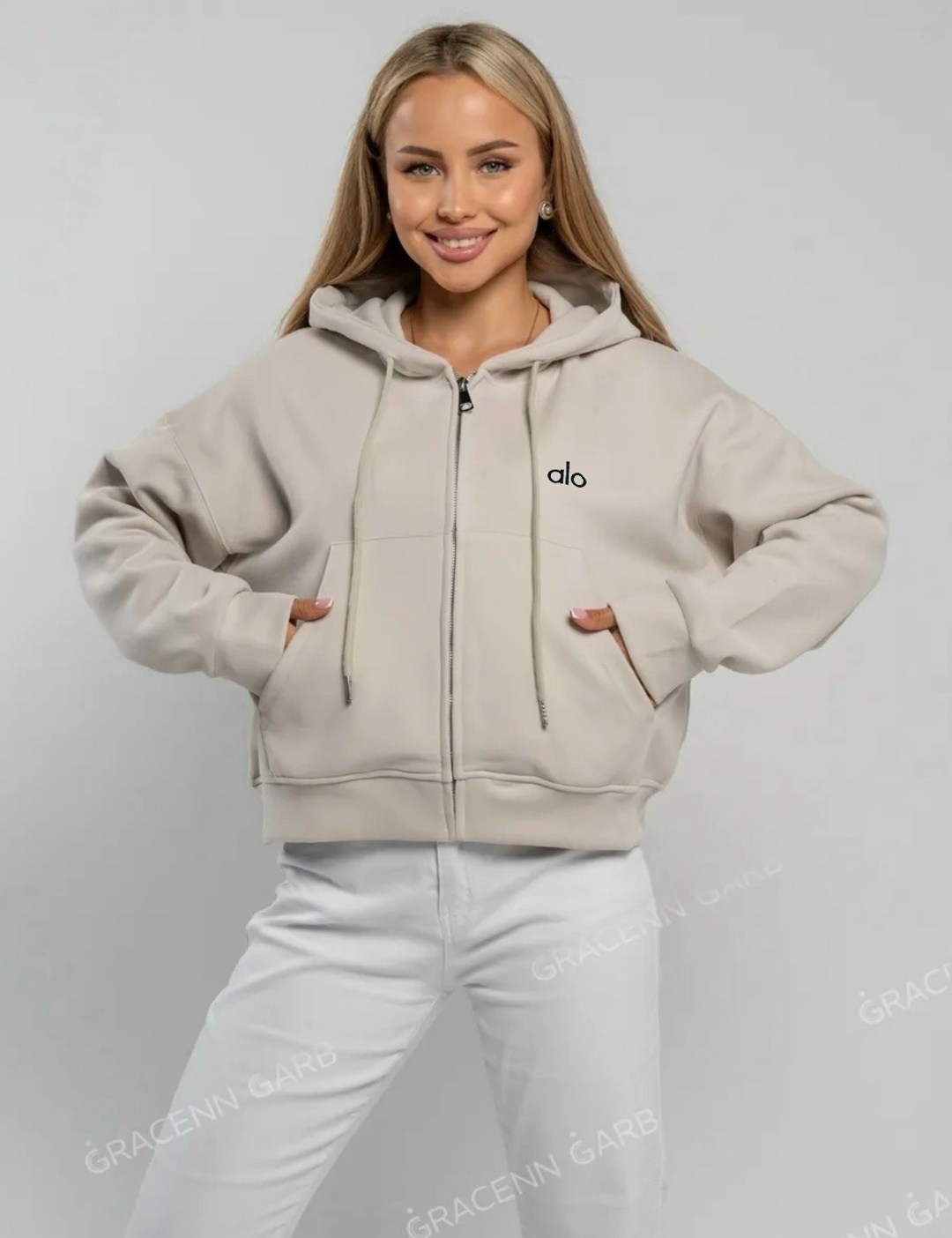 кофта худи зипка на молнии укороченная спортивная gracenn garb цвет розовый дым,худи женский капюшон розовый,кофта худи зипка на молнии укороченная спортивная gracenn garb,толстовка розовый,толстовка