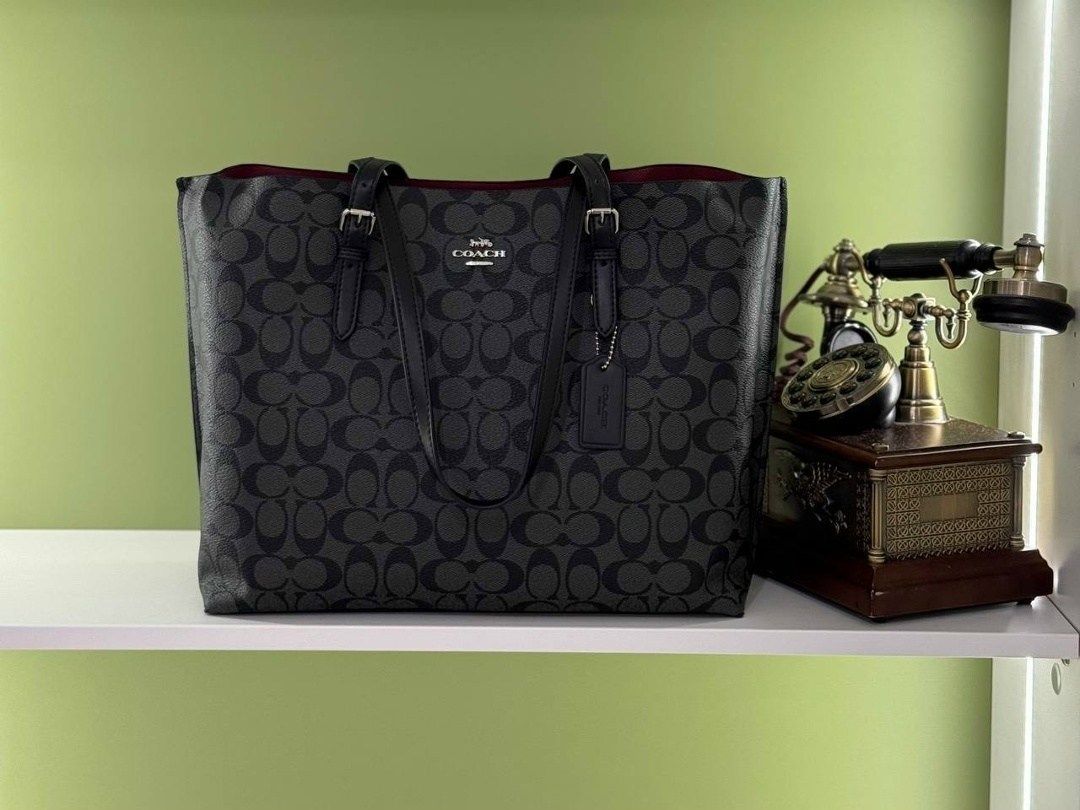 сумка шоппер coach,сумка coach,сумка тоут coach,coach mollie tote in signature canvas,сумка женская coach шоппер