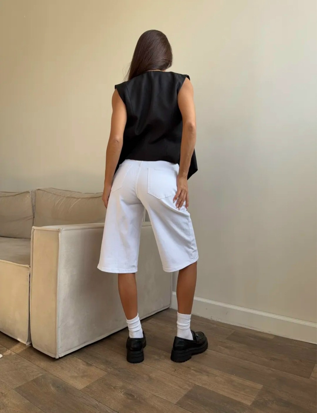 шорты бриджи,шорты женские длинные свободные,шорты женские,шорты белые женские,шорты широкие