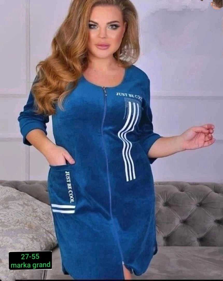 халат велюровый,женский велюровый халат,халат на молнии велюровый женский,халат велюровый тканьдлина: 103 105 смразмеры 54 арт.3512706,халат женский