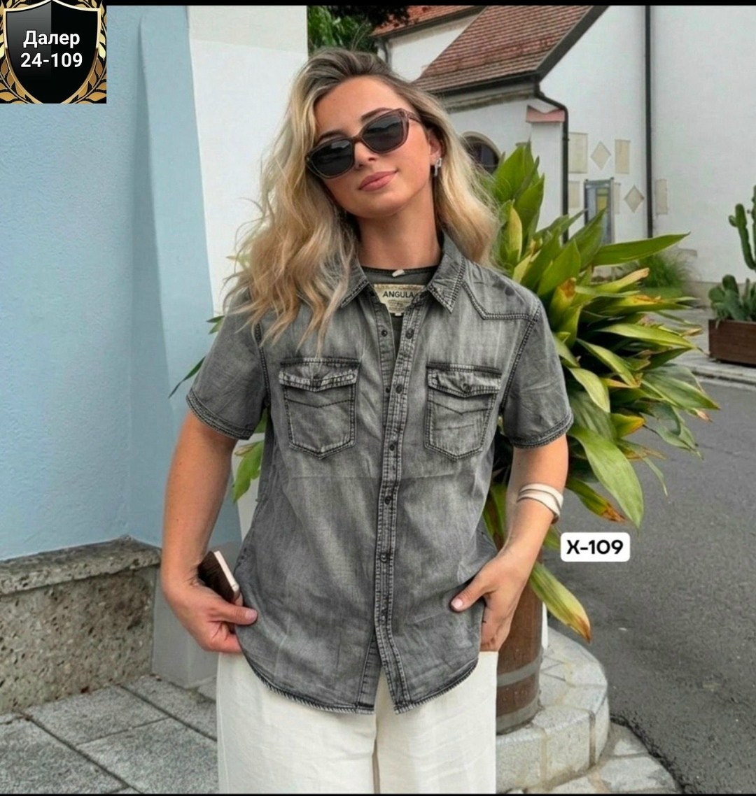 женская джинсовая рубашка,рубашка джинсовая,платье рубашка джинсовое,блузка джинсовая,джинсовая рубашка с коротким рукавом