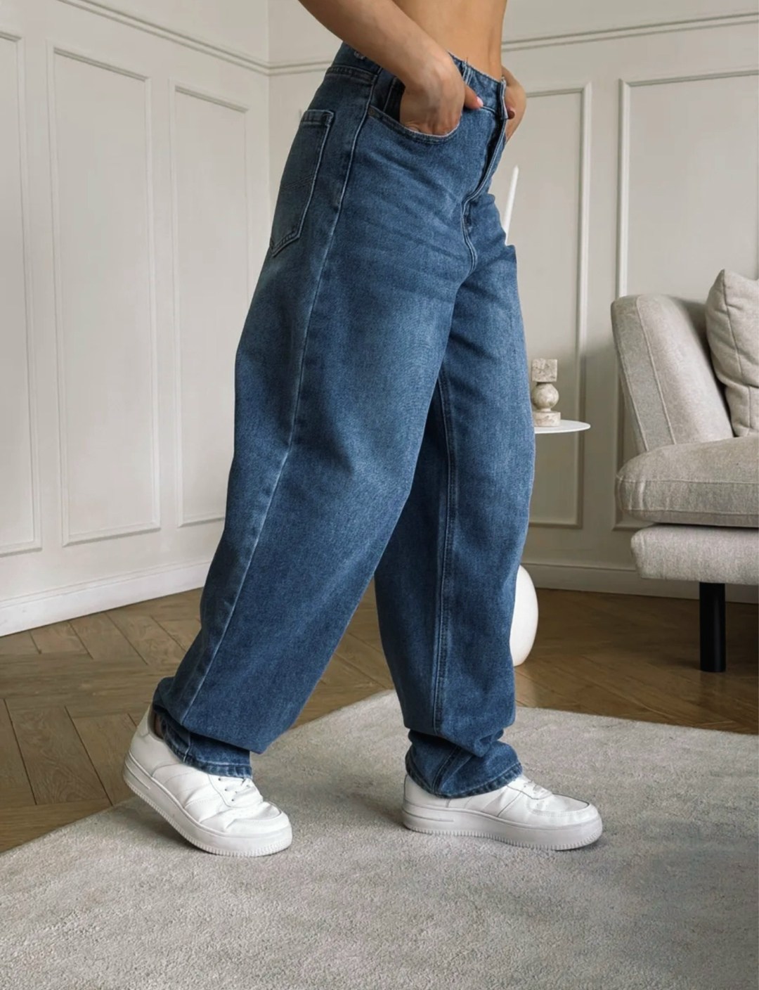 джинсы женские широкие,широкие джинсы,джинсы широкие с высокой посадкой dh fashion,джинсы широкие с высокой посадкой dh fashion цвет синий,штаны джинсы