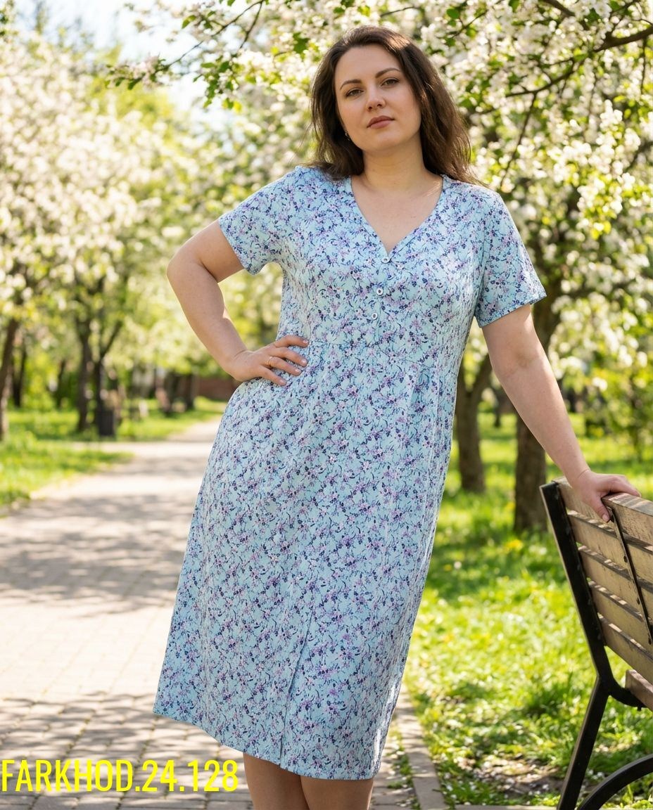 женская ночная сорочка,ночная сорочка,платье домашнее женское,сорочка 42291 натали голубая,платья для женщин