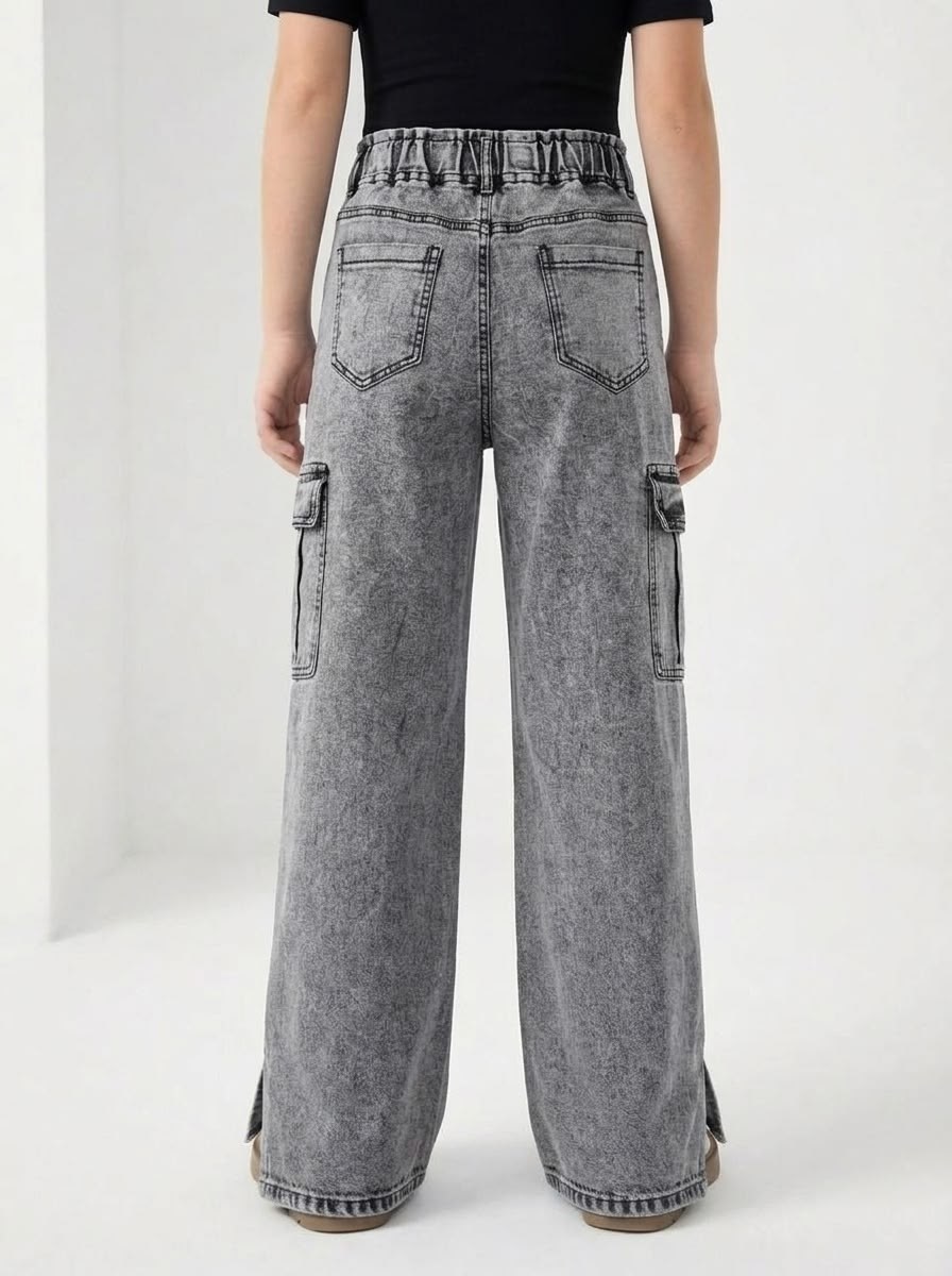 широкие джинсы для девочек серый o`stin,широкие джинсы для девочек,джинсы карго для девочки подростка,джинсы карго для девочки,джинсы для девочки подростка широкие