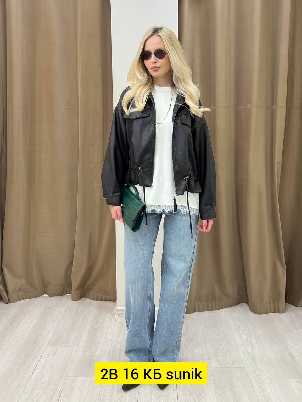 бомбер кожаный оверсайз be more,кожаная куртка женская,кожаная куртка,куртка кожаная женская maldy clo 211831725,куртка оверсайз кожаная