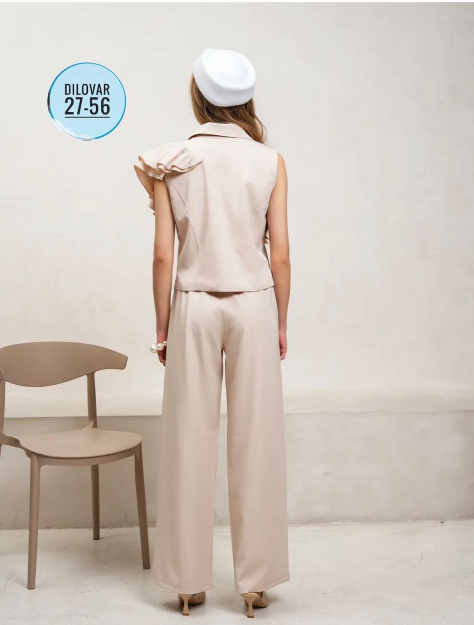 костюм женский с жилетом и брюками-палаццо из вискозы,костюм брючный,нарядный брючный костюм,брючный костюм с жилетом,женский костюм с брюками палаццо