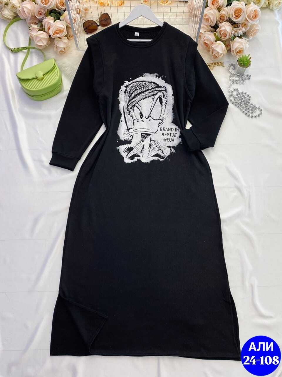 платье на флисе,платье туника, ,платье с капюшоном,удлиненное платье