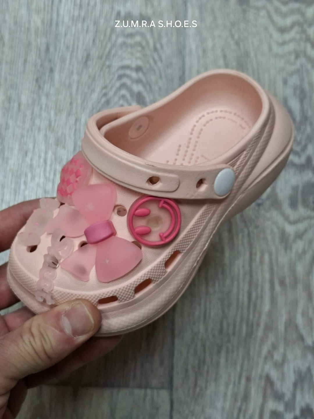 женские персиковые сабо crocs crocband™ platform vivid blooms clog,,сабо кроксы женские,кроксы детские,кроксы для девочек