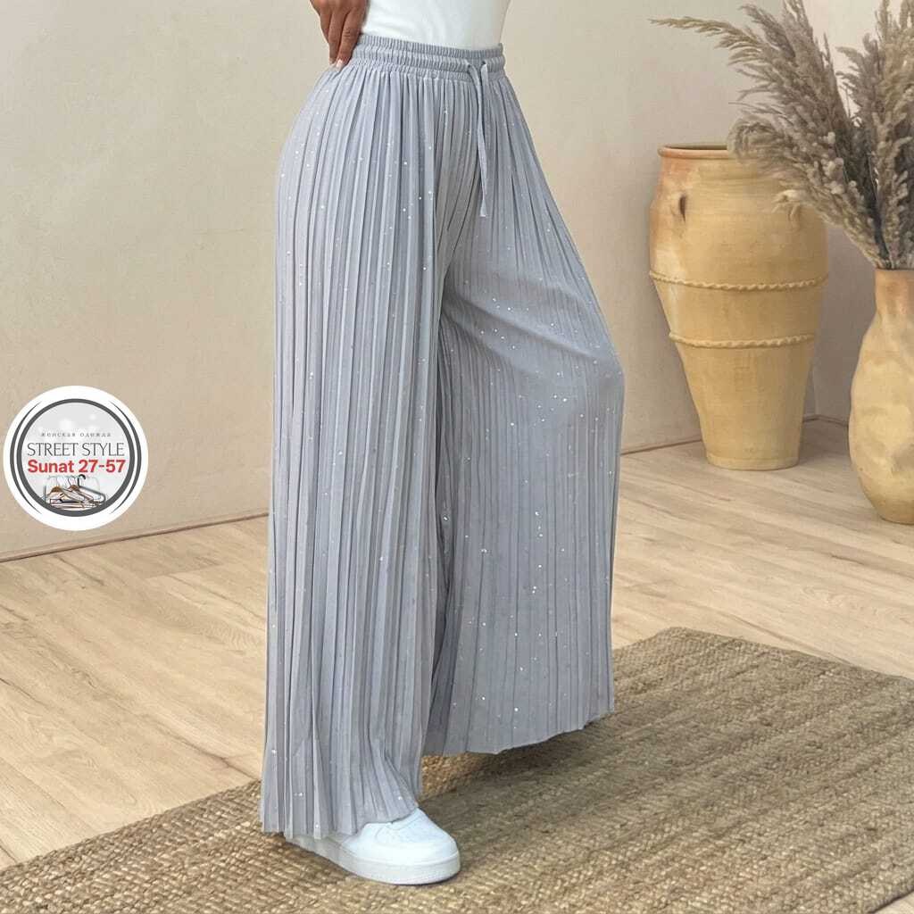 брюки из плиссированной ткани черные,брюки женские свободные повседневные с широкими штанинами,брюки плиссированные,брюки плиссе,штаны плиссированные широкие