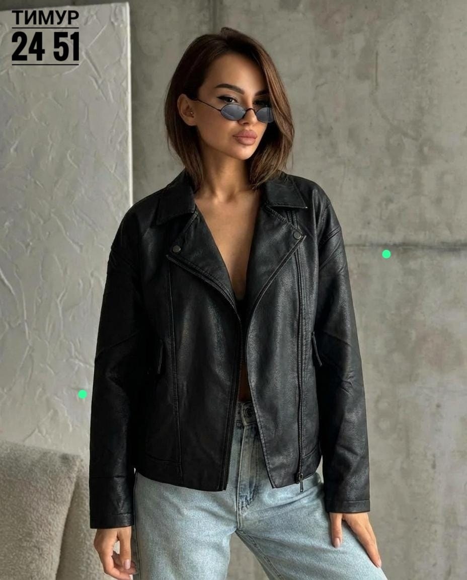куртка косуха,куртка кожаная женская,косуха кожаная куртка экокожа оверсайз,куртка косуха h&f b женская оверсайз арт: 28918766,куртка косуха oversize кожаная