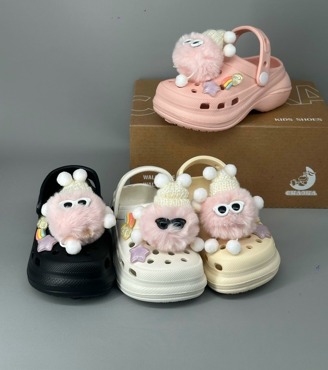 ,тапочки модные,кроксы,сабо для детей,аксессуар для обуви