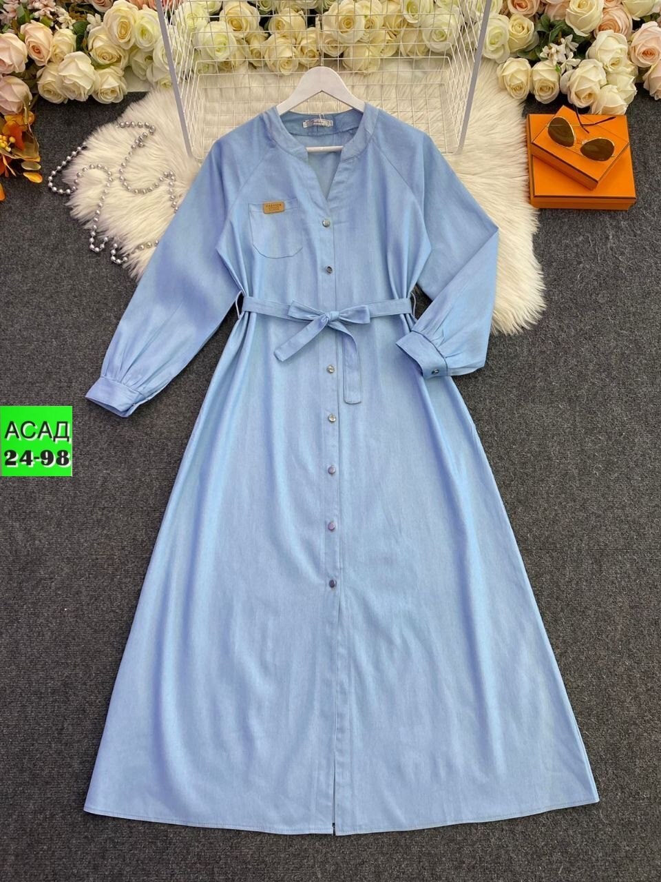 джинсовое платье,джинсовое платье женское,джинсовое платье миди,платье,джинсовое платье-рубашка длины миди