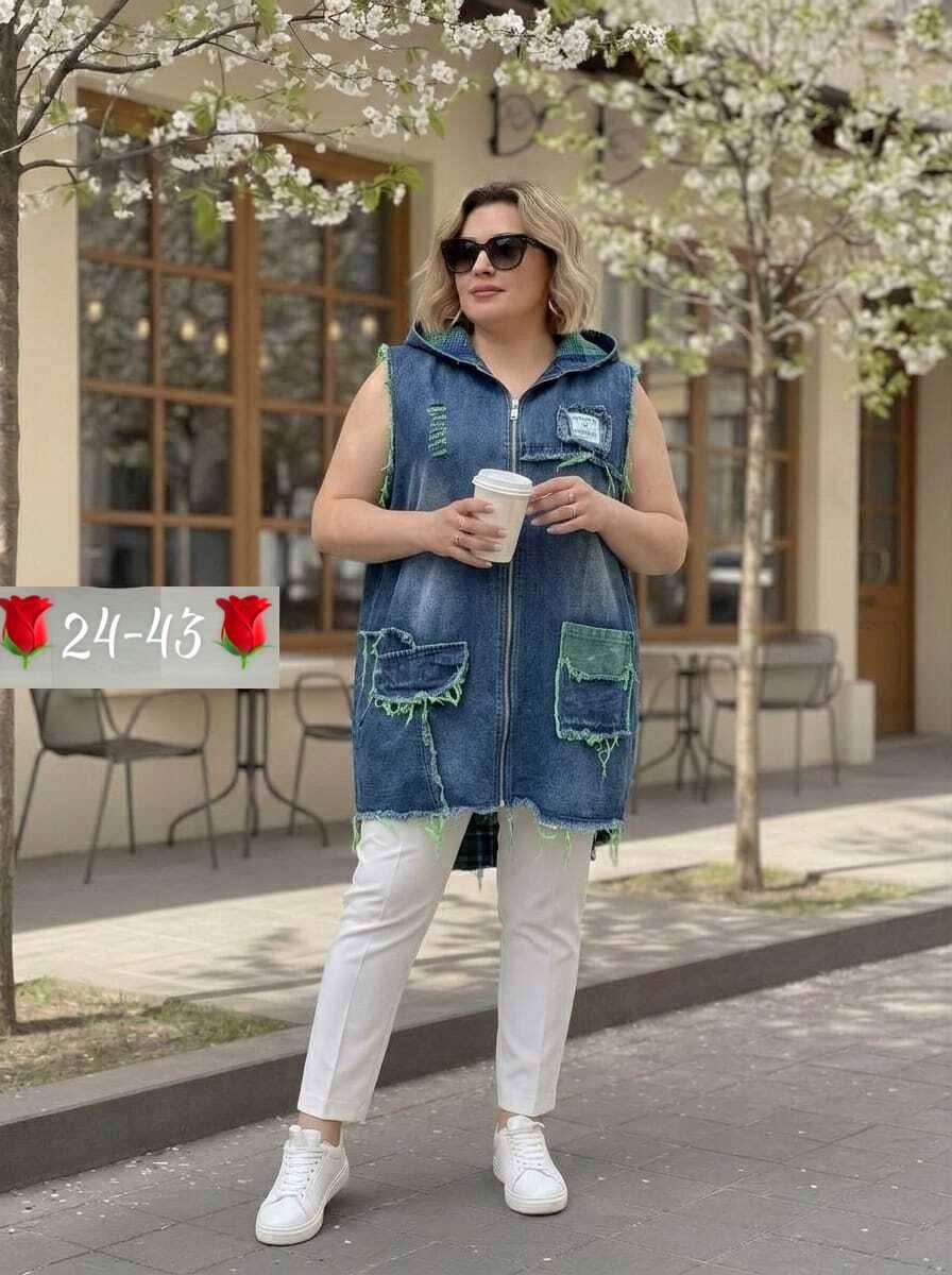 жилет джинсовый женский с карманами,жилет джинсовый женский,джинсовый жилет,жилетка джинсовая длинная,джинсовая жилетка больших размеров