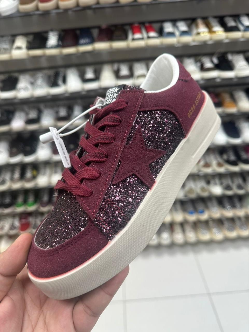 ,кроссовки golden goose с пайетками на платформе,кеды golden goose,обуви,голден гус кеды