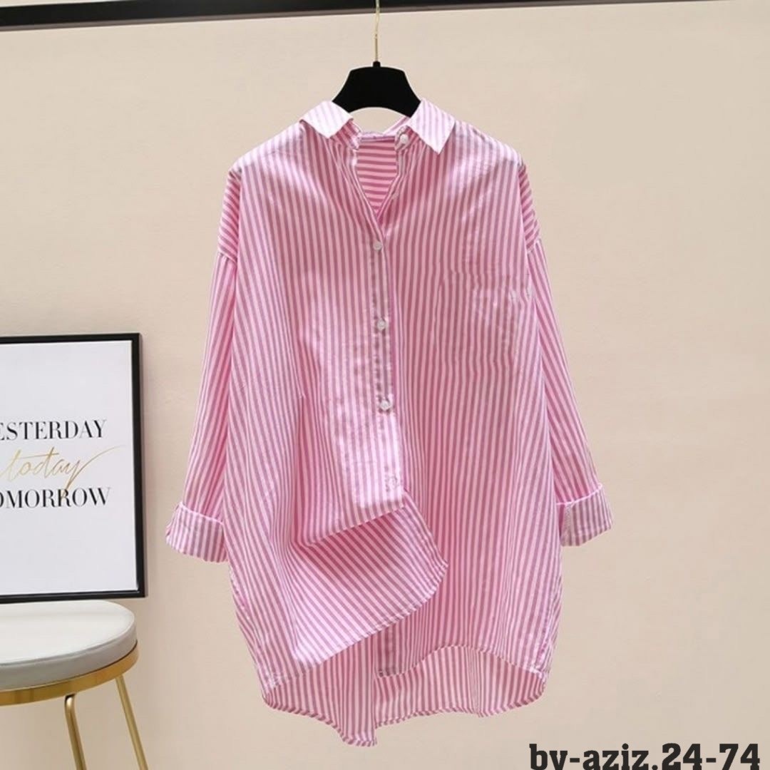 женская рубашка в полоску,полосатая рубашка,рубашка в синюю полоску женская,женская свободная рубашка в полоску,повседневная рубашка