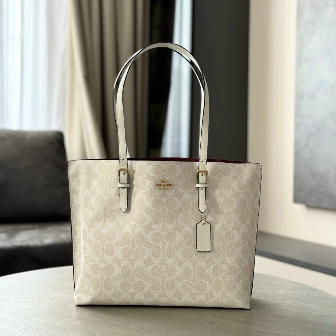сумка шоппер coach,сумка coach,сумка тоут coach,coach mollie tote in signature canvas,сумка женская coach шоппер