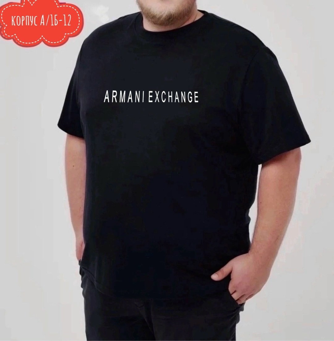 футболки мужские,футболка armani exchange,футболка armani exchange мужская,мужская мода,футболка хлопок большие размеры
