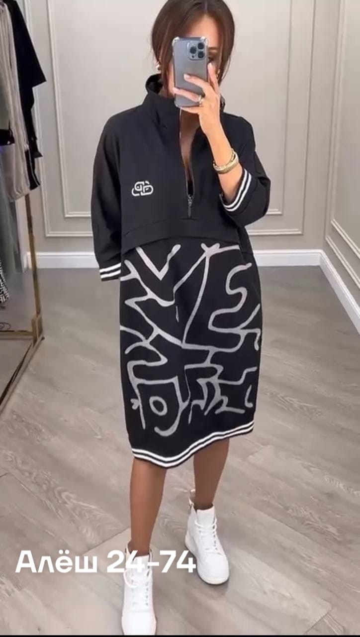 женское платье в одном цвете ткань: трикотаж с принтом,спортивное платье женское,платье женское,платье больших размеров ткань трикотаж,платье ткань трикотаж