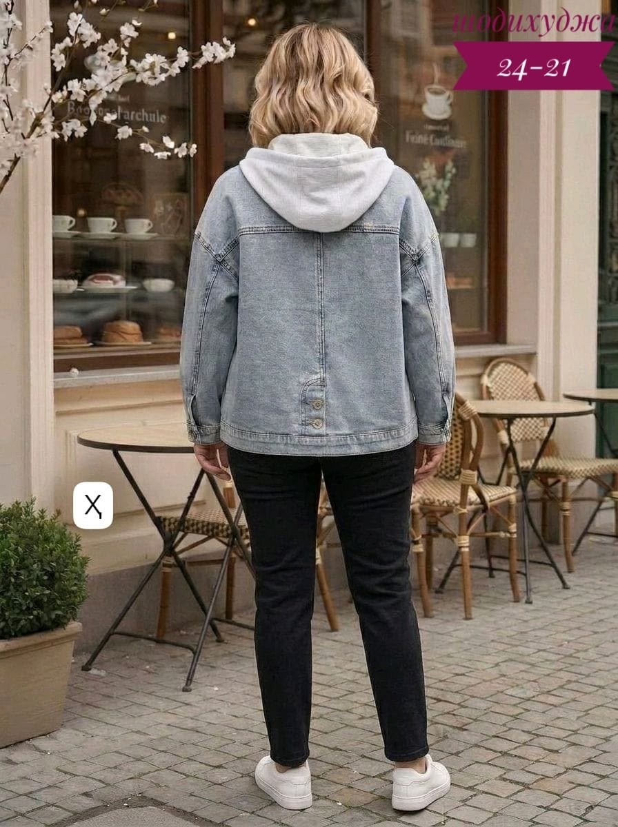 женские джинсовые куртки больших размеров,куртка джинсовая,куртка женская джинсовая,джинсовая куртка с капюшоном женская,женская джинсовая куртка большого размера