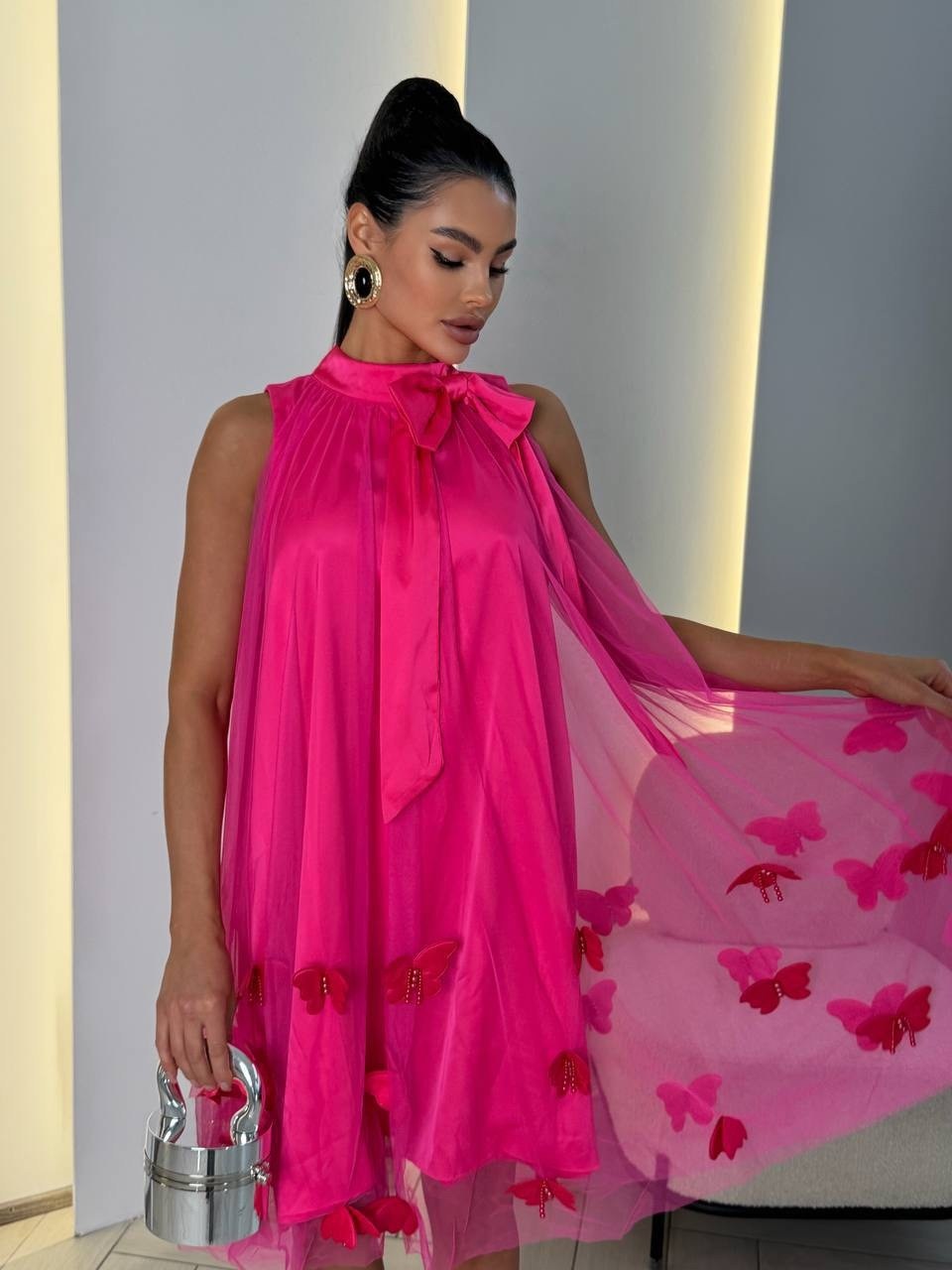 малиновое платье,модное платье,платья,платье коктейльное,розовое платье